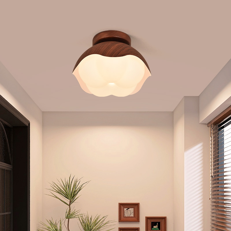 过道灯北欧复古走廊灯中古风入户门厅玄关灯进门吸顶灯衣帽间灯具