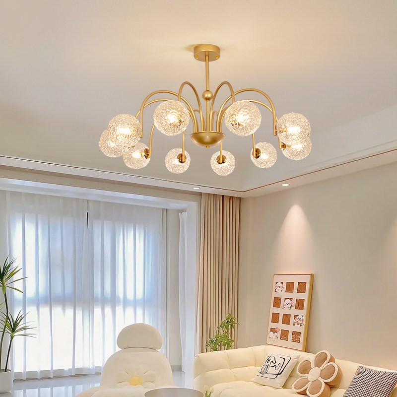 北欧轻奢客厅灯现代创意卧室餐厅书房灯饰网红个性魔豆分子吊灯具_虎窝淘