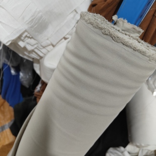 秋季真丝砂洗绢丝100%桑蚕丝厚布料 45姆米重磅绢纺青灰色外套布