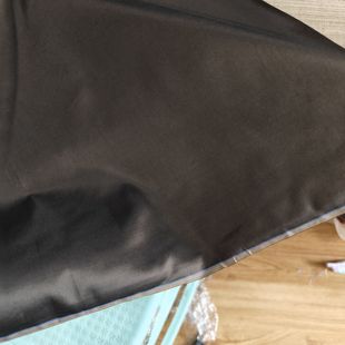 黑咖真丝塔夫绸 100%桑蚕丝高密度丝绸里布衬衫面料 18姆米深咖色