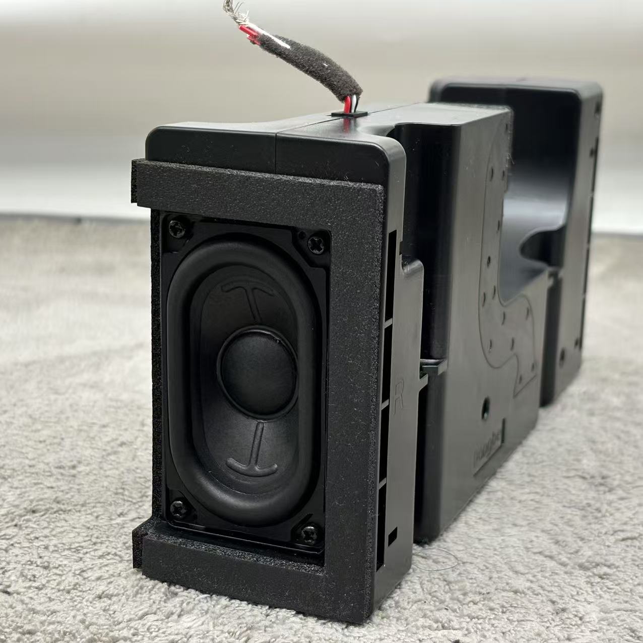 HM代工大音量跑道双全频无源音箱 气流导向孔设计 低音劲爆双声道