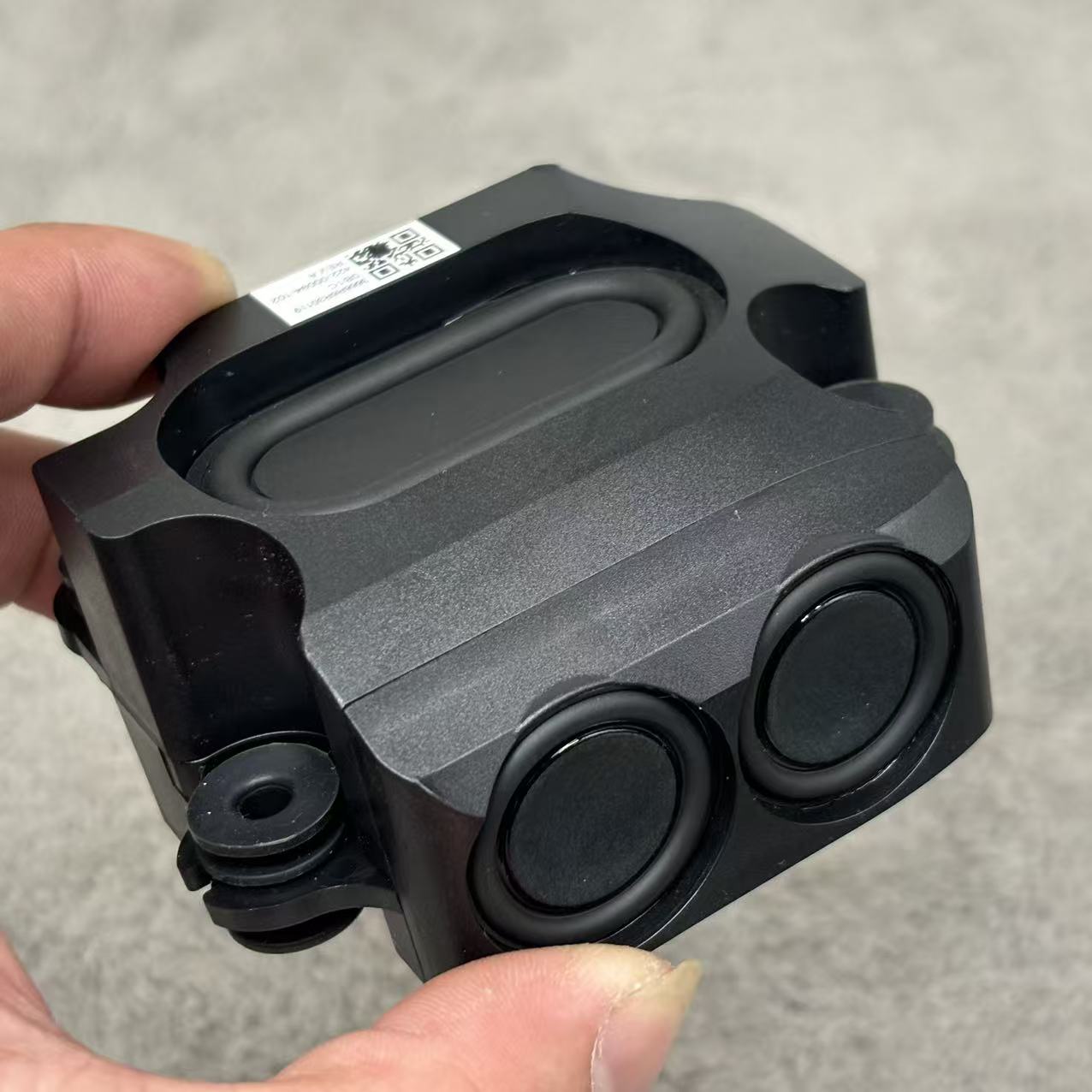 迷你小型无源音箱 双全频两喇叭双振膜 电摩改装DIY桌面音箱