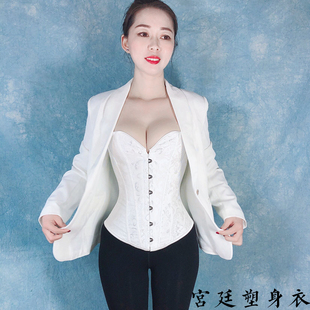 婚纱塑身衣女收腹上半身美体塑形束身衣束腰无痕分体式无肩带