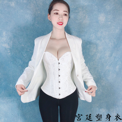 婚纱塑身衣女收腹上半身美体塑形束身衣束腰无痕分体式无肩带