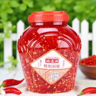 湖南特产地道湘精致剁椒2300g大瓶装 剁辣椒酱 拌面酱餐饮商用