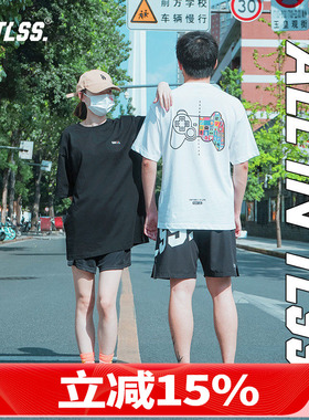 天朗足球TLSS JOGO FC足球休闲百搭男女宽松情侣印花短袖T恤TLEGA