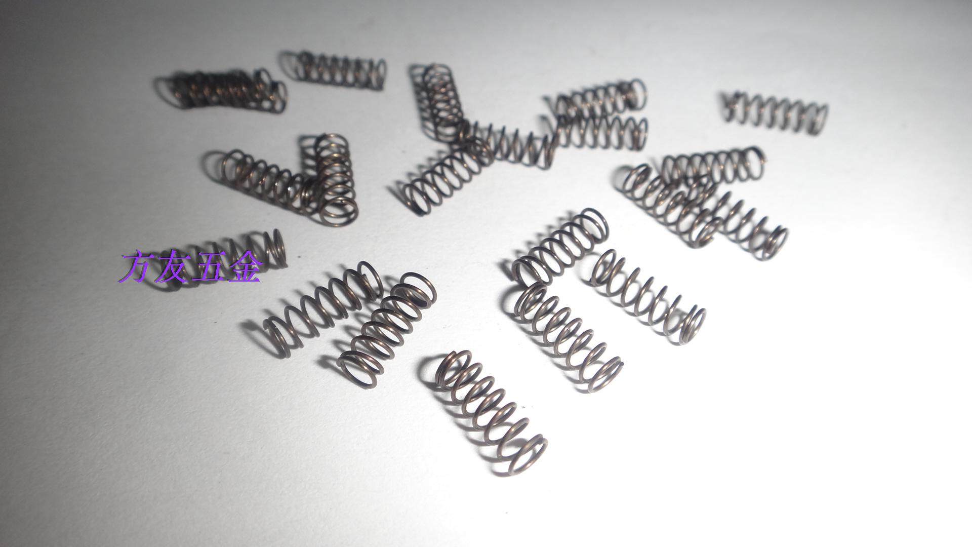 压缩弹簧/钢丝弹簧/拉簧/压簧0.4*3.7*10 /8圈/钢丝粗*外径*长度