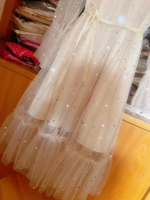 MLLELACE le 独+纯原无标无吊牌 品相好 星空连衣裙低价清不退换