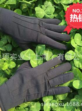 精品黑色防滑手套冬季手套 安保执勤保暖时尚防寒骑车手套