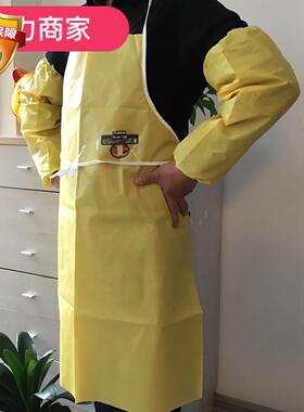 雷克兰吊带围裙C1B-A650医用防水防尘防化学吊带围裙实验室耐酸碱