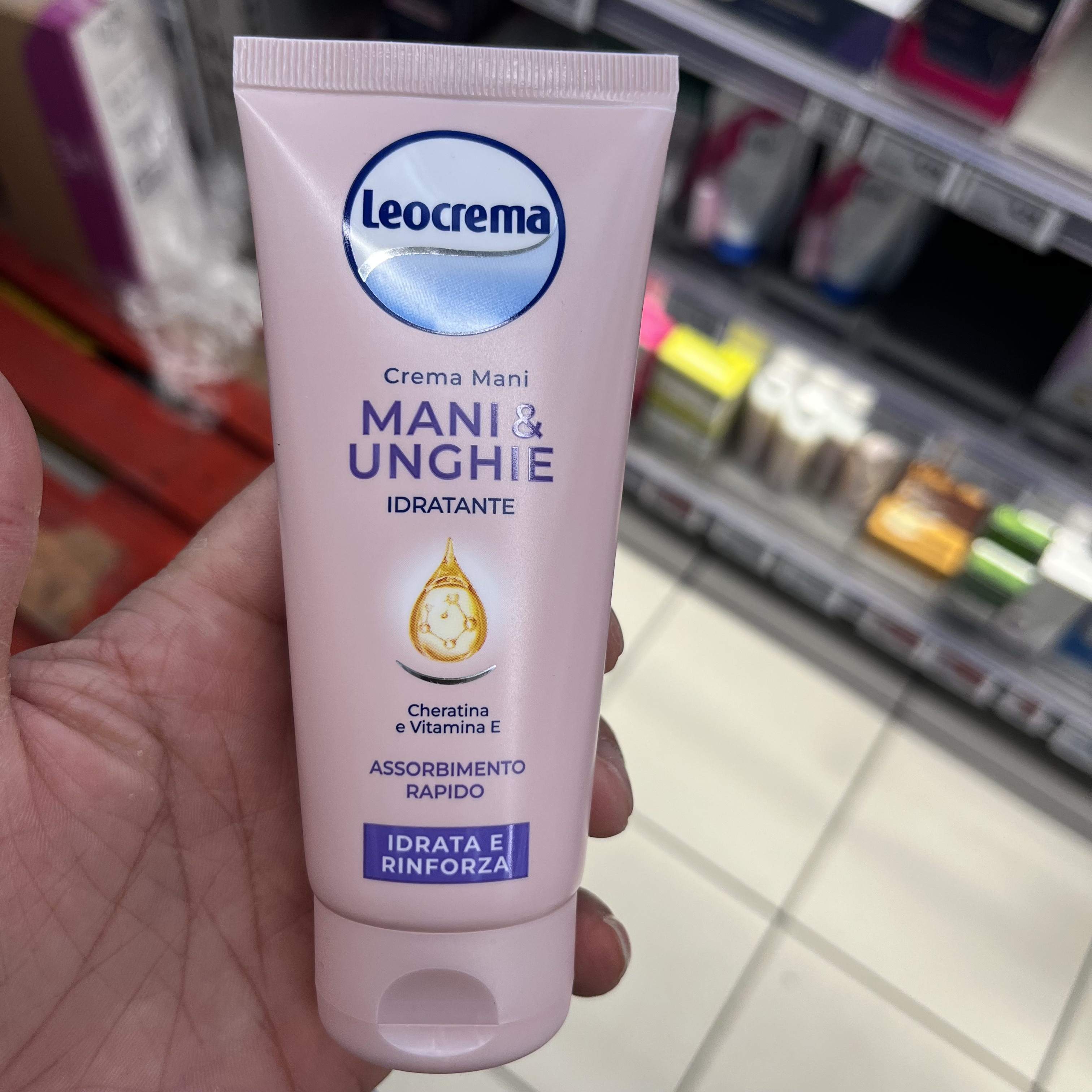 现货意大利LEOCREMA MANI E UNGHIE IDRATANTE 护手霜护甲霜100ml