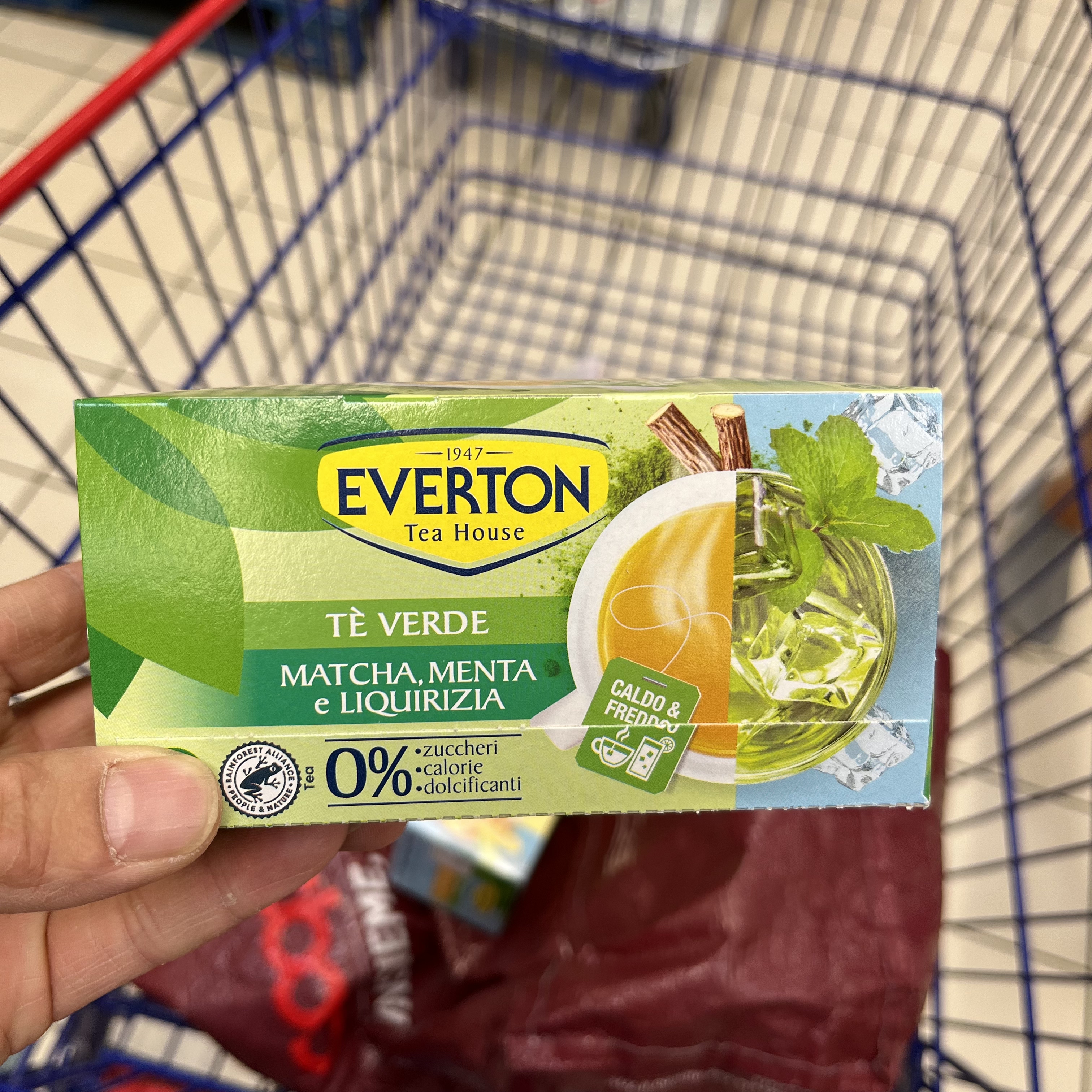意大利Everton 零糖零卡柠檬 青柠抹茶薄荷茶 甘草绿茶包