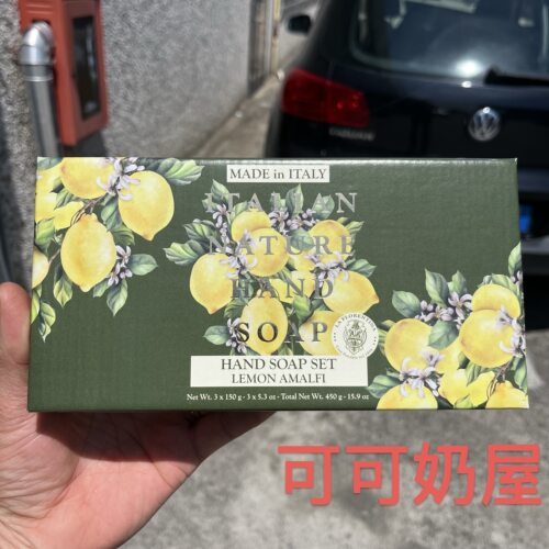 意大利La Florentina 阿马尔菲柠檬香氛皂礼盒手工皂 香皂 沐浴皂