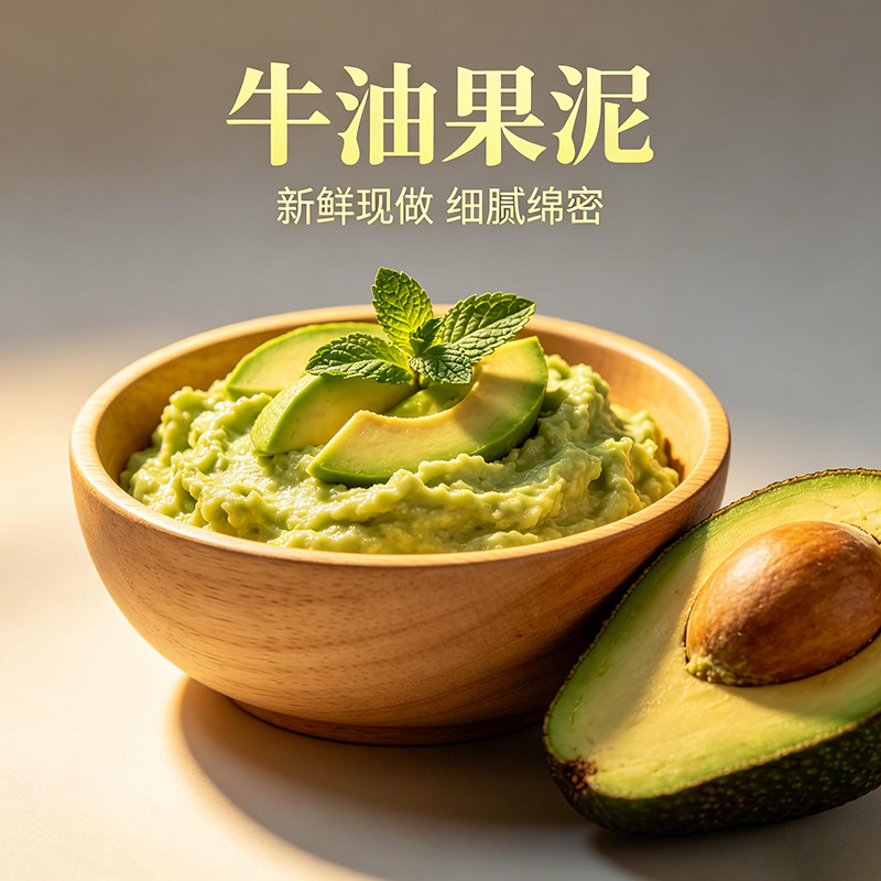 冷冻牛油果泥2kg装牛油果酱奶茶店商用细腻无渣新鲜丝滑牛油果泥