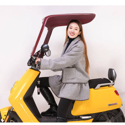 电动电瓶车雨棚新款加厚防雨防晒 摩托车挡风板7字电动车遮雨棚