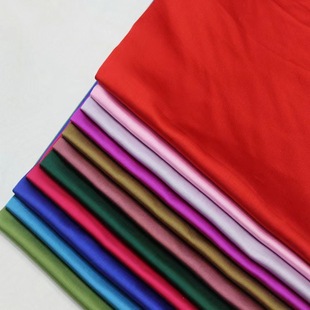 75cm仿三五人丝素色平板仿真丝提花面料里布里衬袖口边料等面料