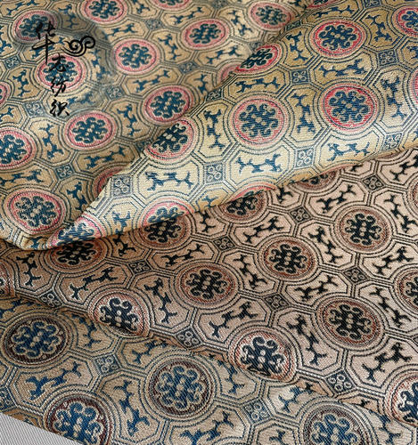 宋锦古色古香提花织锦缎影视服装唐卡锦盒桌旗茶垫等服装面料