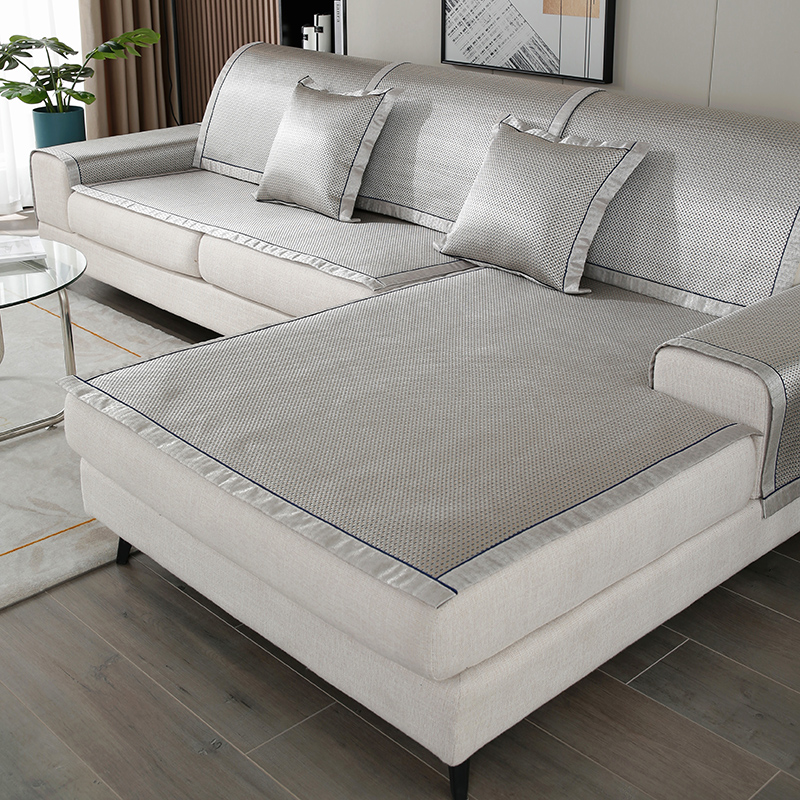 藤席沙发垫夏季简约现代轻奢防