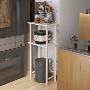 垃圾桶上方置物架厨房夹缝落地架桶装水架子高脚扫地机器人收纳架