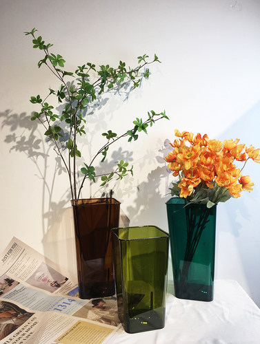 绝美彩色亚克力醒花桶复古花桶