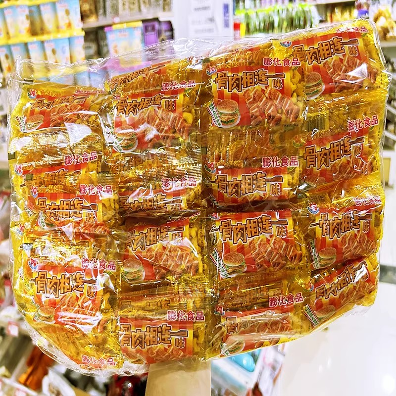 惠诚骨肉相连味怀旧零食米泡小吃炒米味小包装食品休闲儿童小时候