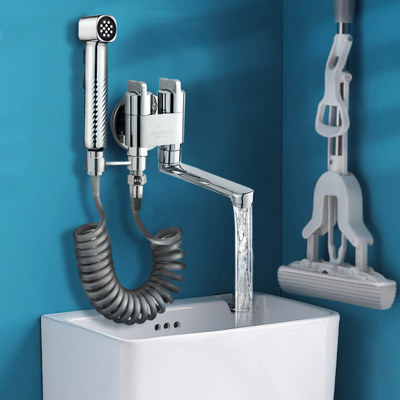 潜水艇阳台入墙式拖把池水龙头