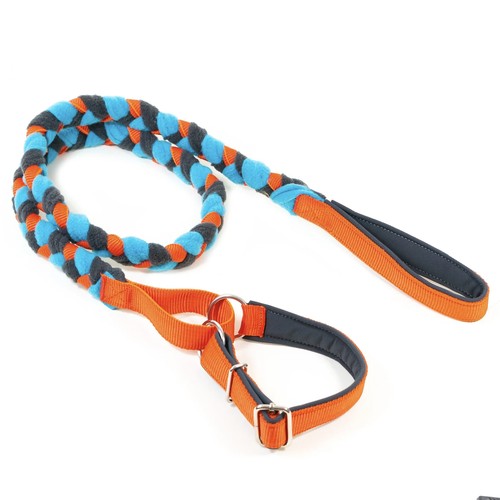 Braided fleece agility leash 敏捷训练编织牵引拔河项圈牵引绳