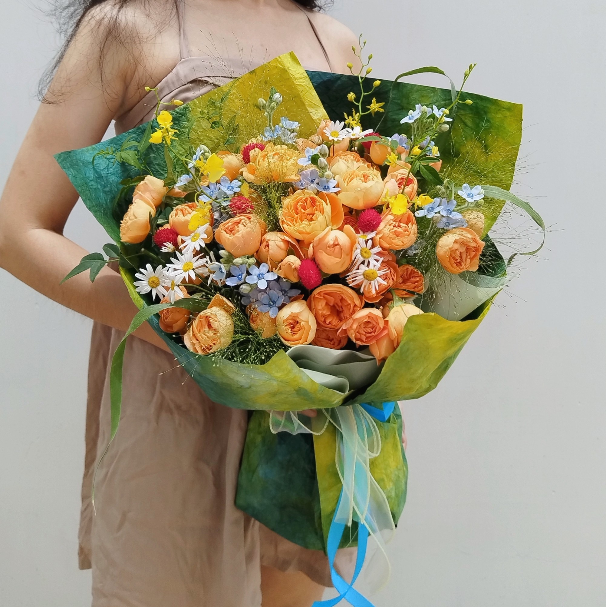 生日鲜花同城配送多头泡泡花束