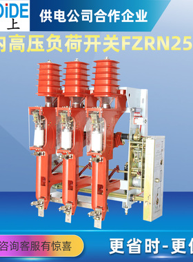 FZN25-12D 户内高压真空负荷开关  FZRN25-12D/T125A 挂墙式10KV