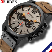 CURREN卡瑞恩特种兵运动手表男表时尚 多功能计时手表防水Watches