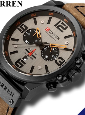 CURREN卡瑞恩特种兵运动手表男表时尚多功能计时手表防水Watches