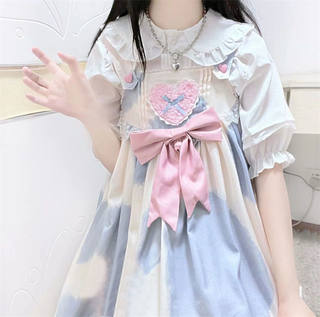 夏季套装洛丽塔裙Lolita裙子JSK公主裙少女可爱萝莉塔甜系日常lo