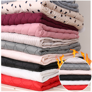 加厚绗棉进口夹棉面料服装里布 复合压缩内衬行棉布料手工diy面料