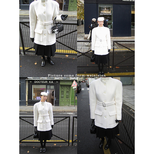 WEINISIAN朱小姐小众设计百褶半身裙女冬2025新款a字裙毛呢中长裙