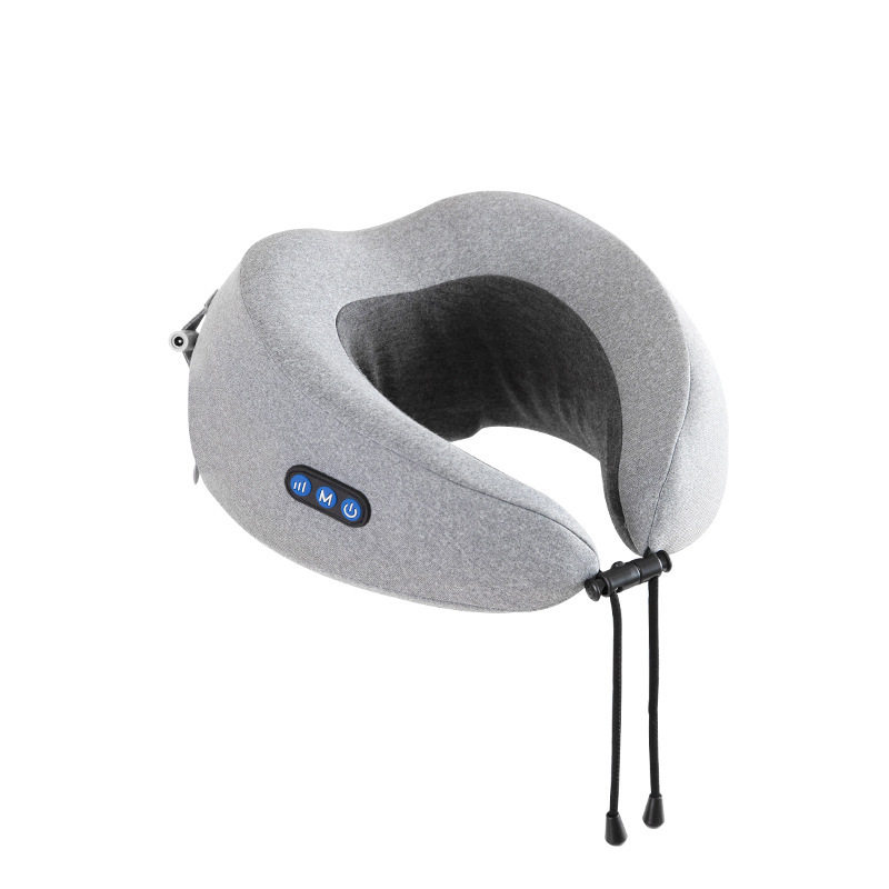 电动U型按摩枕头揉捏颈椎按摩仪颈部热敷护颈枕家用充电U形按摩枕
