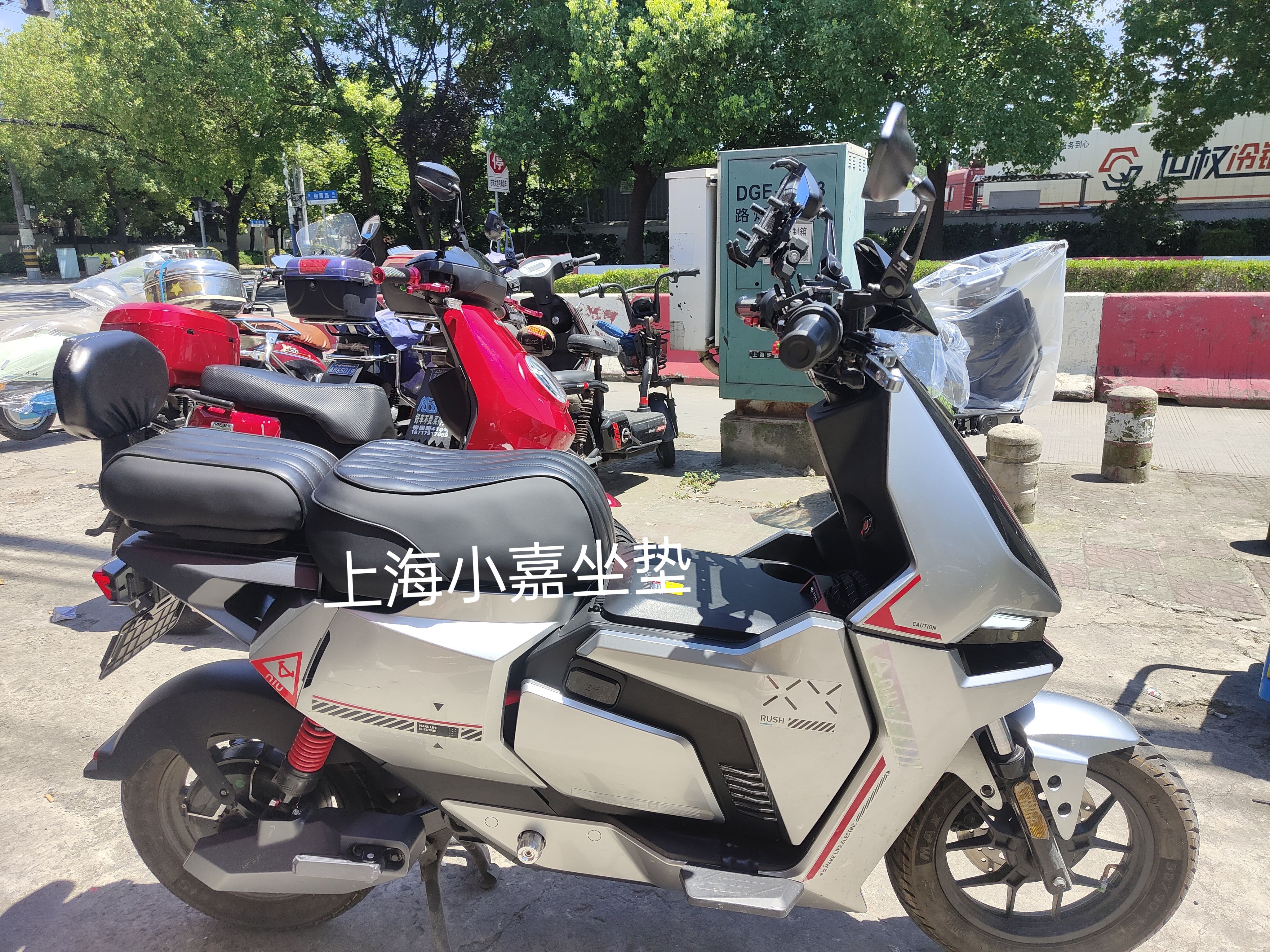 电动车小牛f400t单人坐垫 F400t加厚加高加软舒适短坐垫