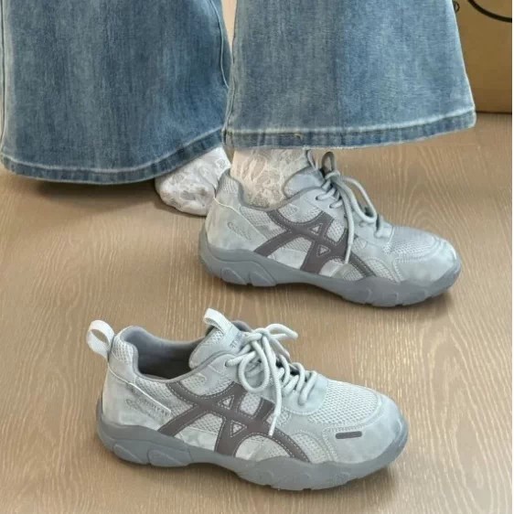 厚底内增高透气德训鞋女款