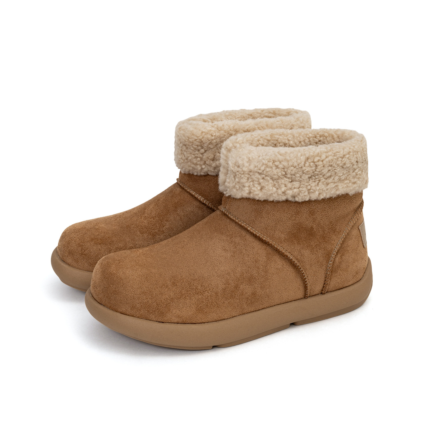 小土豆保暖毛毛棉鞋男冬季新款皮毛一体加绒雪地靴户外勃肯鞋917