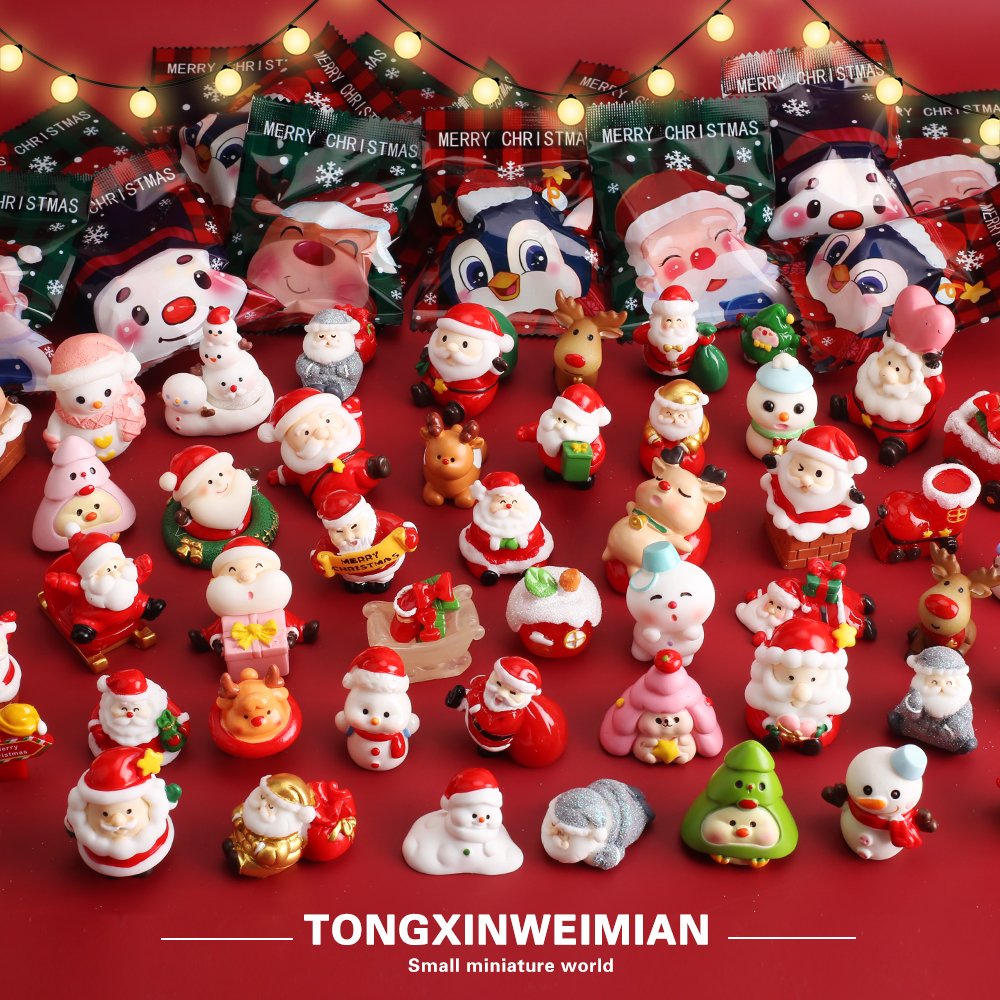 圣诞节礼物圣诞老人雪人麋鹿摆件