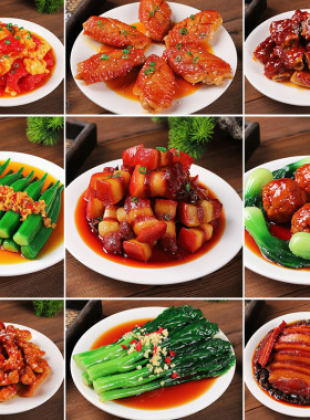 仿真菜品食物模型集成灶模具菜品