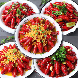 仿真香辣麻辣小龙虾模型假菜食品食物道具菜品蒜香龙虾模具可定做