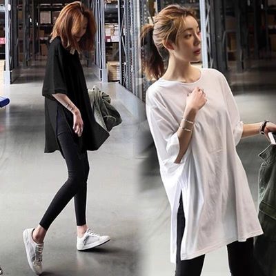 瑜伽服外搭遮屁股宽松运动罩衫长