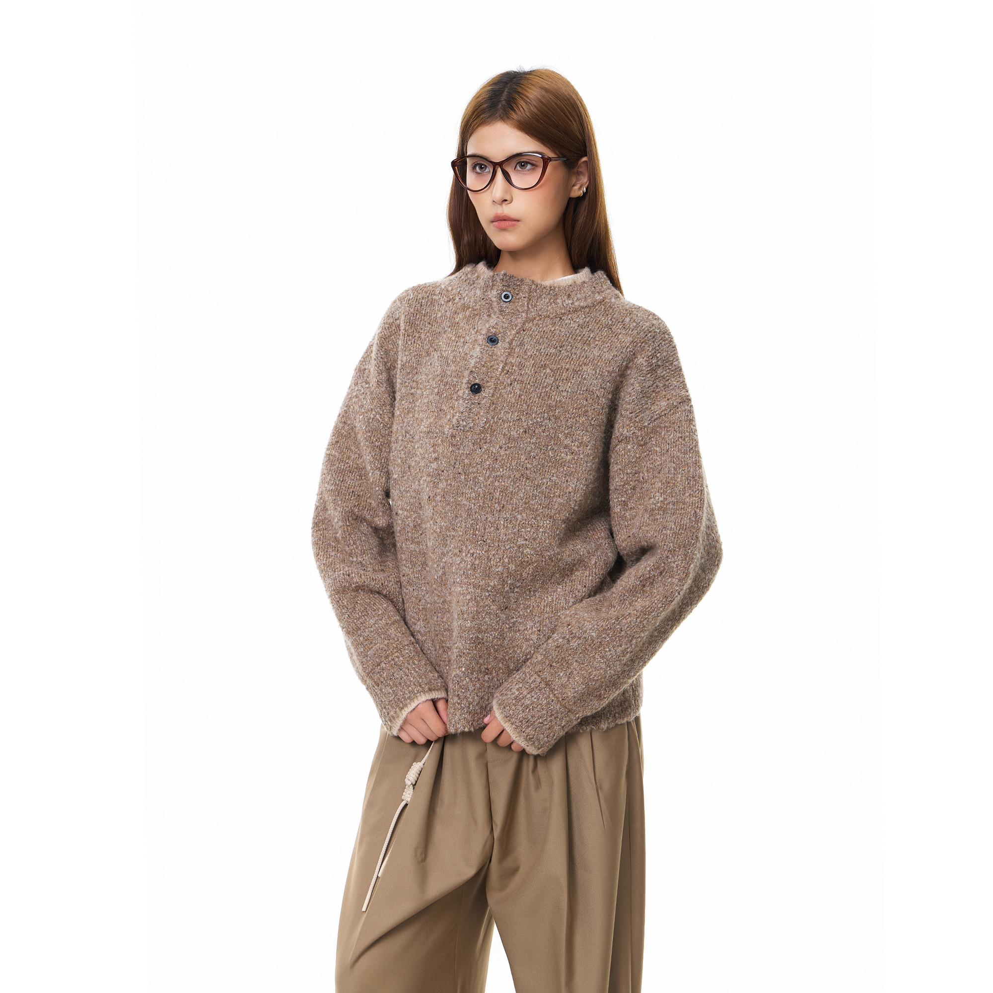 秋冬经典款！老钱亨利领羊毛毛衣