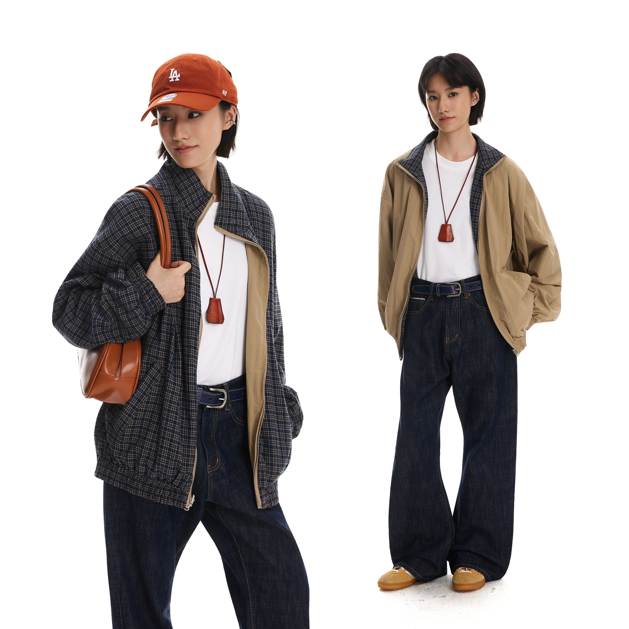 秋日慵懒感！双面穿夹克外套