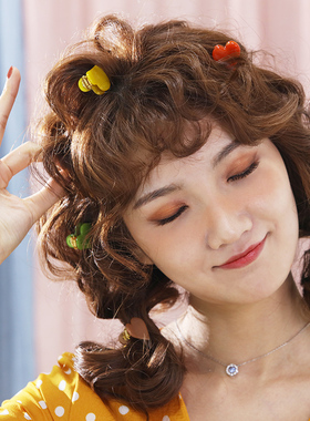 韩国进口GRAINdeBEAUTE迷你纯色爱心小抓夹刘海夹发抓女