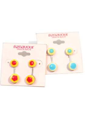 graindebeaute 音符花朵圆环蝴蝶结小蘑菇圣诞帽松树耳钉