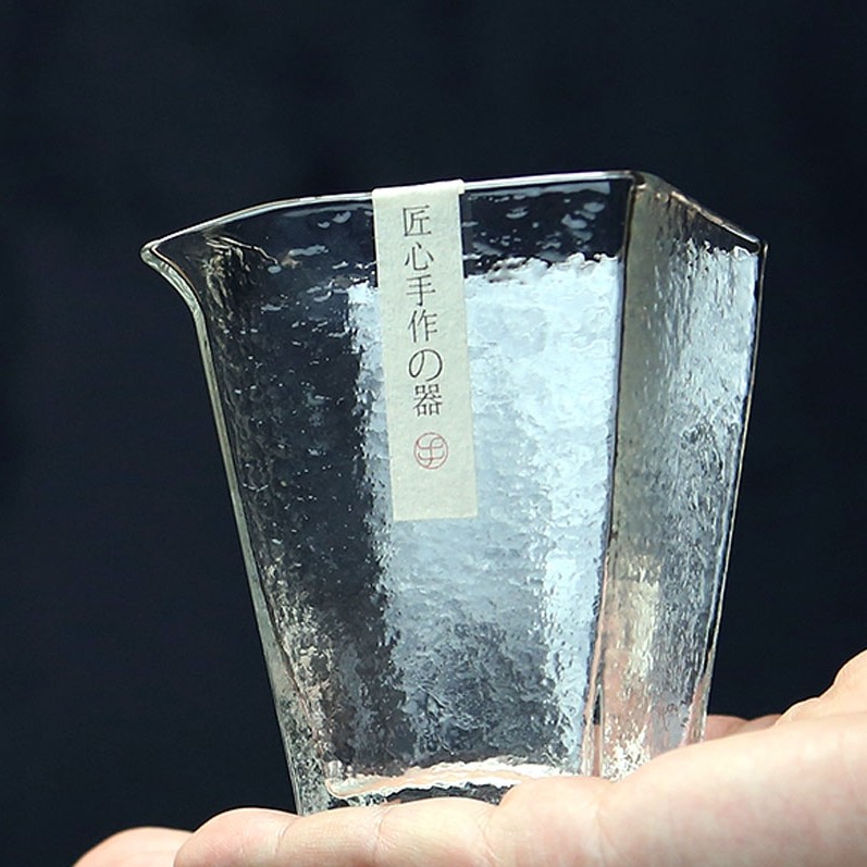 网红四方玻璃公道杯耐热大号高档泡茶分茶器功夫茶具带茶漏一体