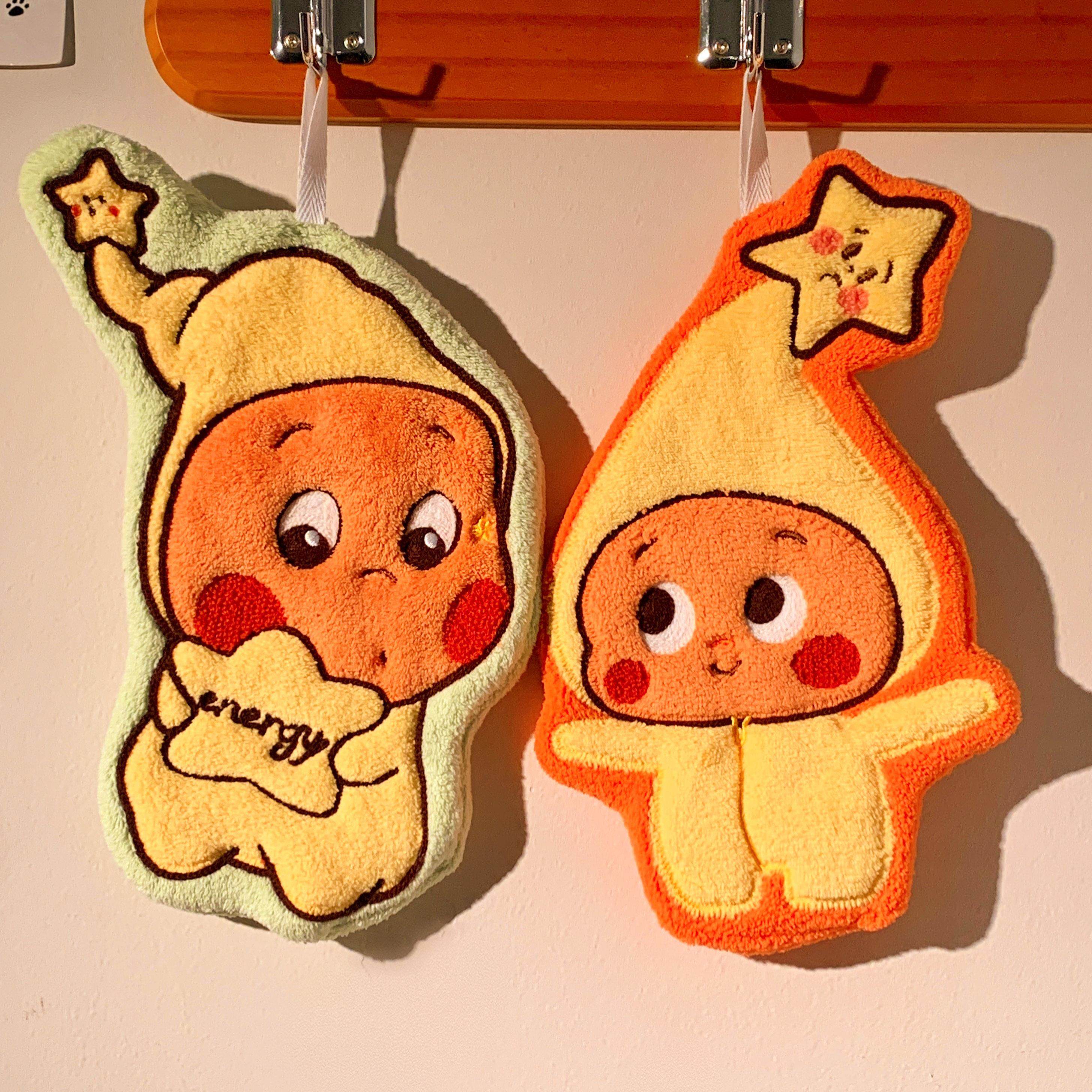 星星人擦手巾挂式可爱卡通吸水速干毛巾加厚珊瑚绒厨房卫生间抹布,家庭/个人清洁工具,厨房擦手巾,淘宝优惠券,粉丝福利购,淘宝优惠卷