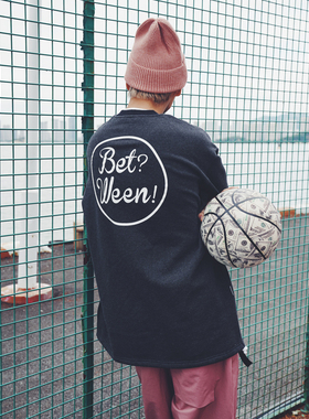 A.T.Between 秋冬经典圆圈圆领卫衣下摆可调节