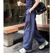 女夏季 薄款 直筒垂感裤 美式 潮牌百搭阔腿长裤 休闲裤 子2026新款 工装